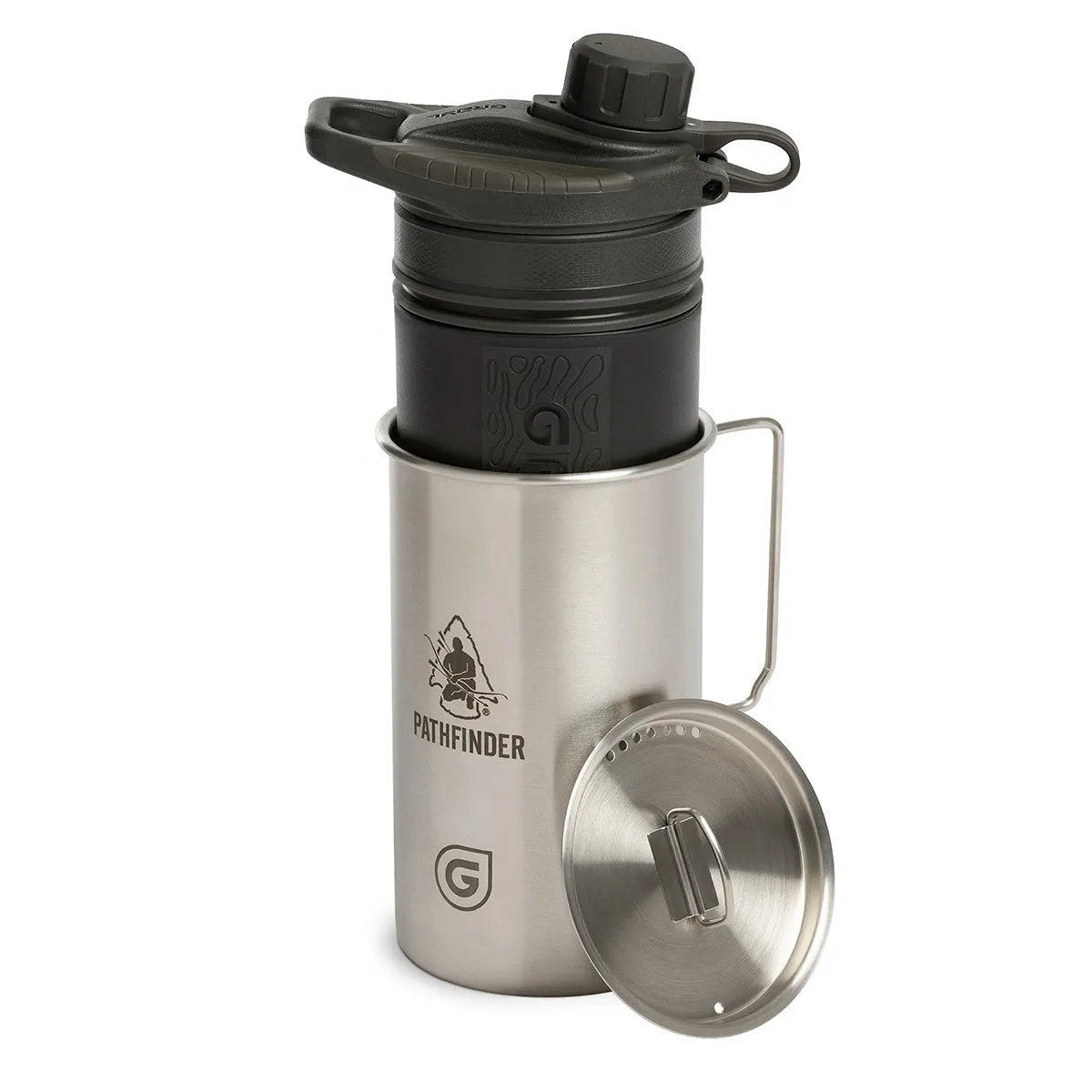 30oz GeoPress Stainless Steal Nesting Cup